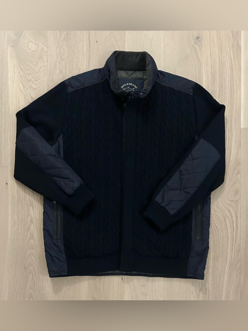 Paul & Shark Yachting Quilted Virgin Wool Cord Collar Jacket